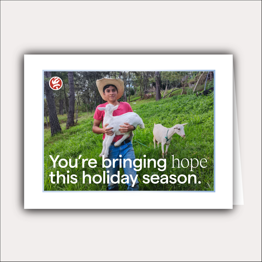 Goats card — download printable PDF